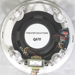 TSQ670 In-ceiling Speaker can be installed in under 30 seconds!